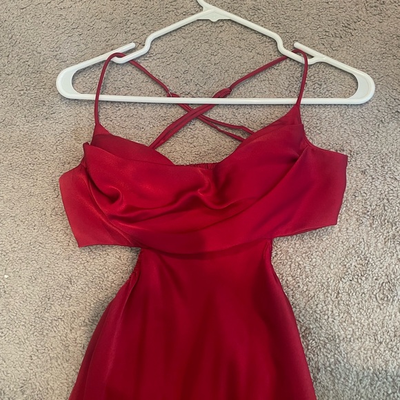 COPY - ANGELS IN AMERICA MIDI DRESS WINE - size M - Picture 6 of 8